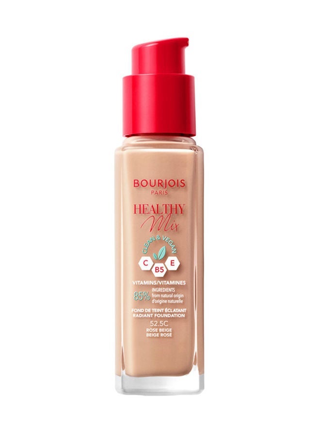 BOURJOIS PARIS Healthy Mix Clean Powder - 03 - Rose Beige & Healthy Mix Clean Concealer - 52 - Beige 52 Beige & Healthy Mix Clean Foundation - 52.5C - Rose Beige, 30ml Bundle - Image 4